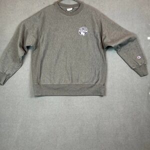 Champion Sweatshirt Heavy Reverse Weave Gray- Size Large 100th Anniversa…